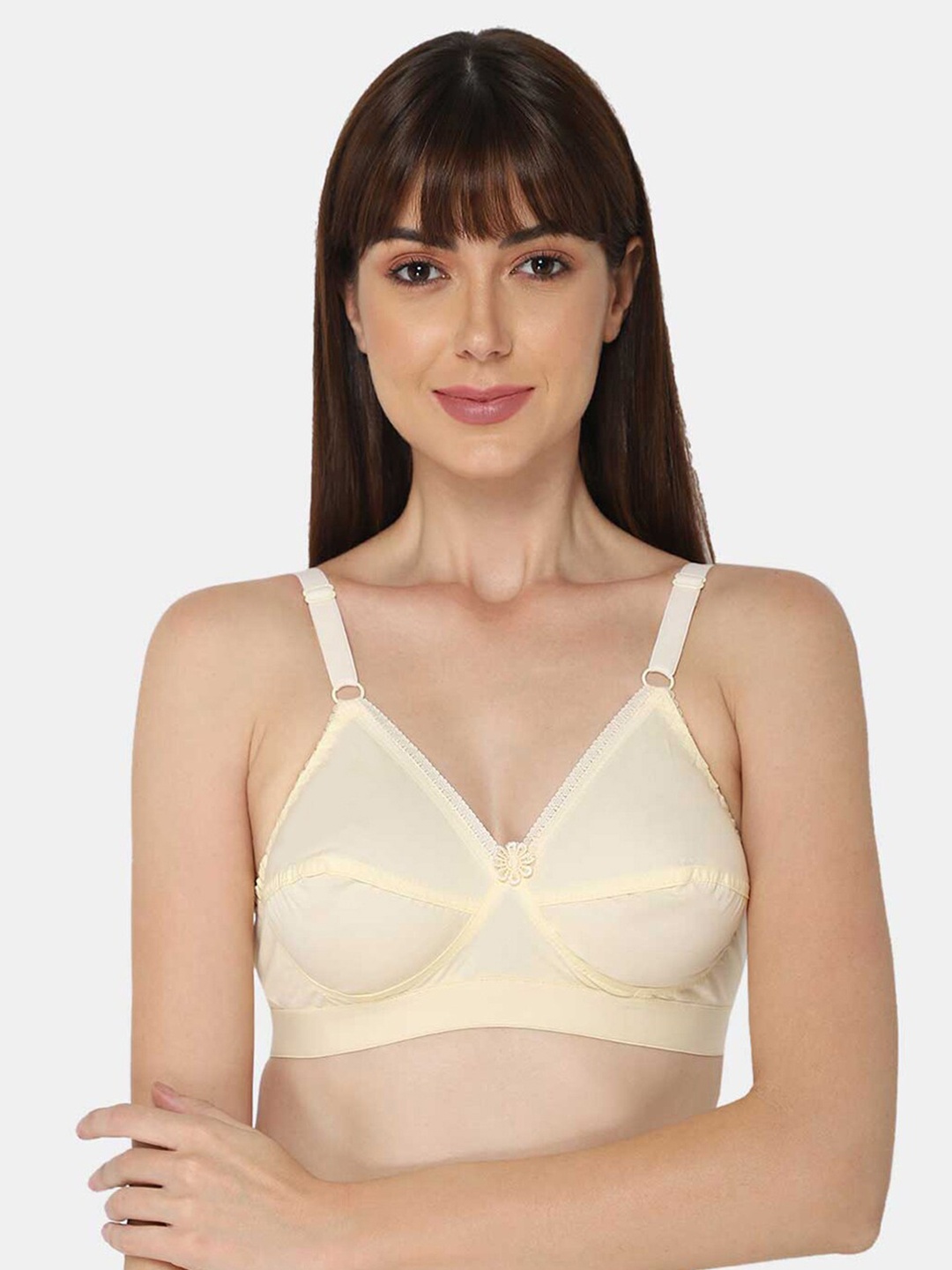 

NAIDU HALL Medium Coverage Everyday Bra With All Day Comfort, Nude