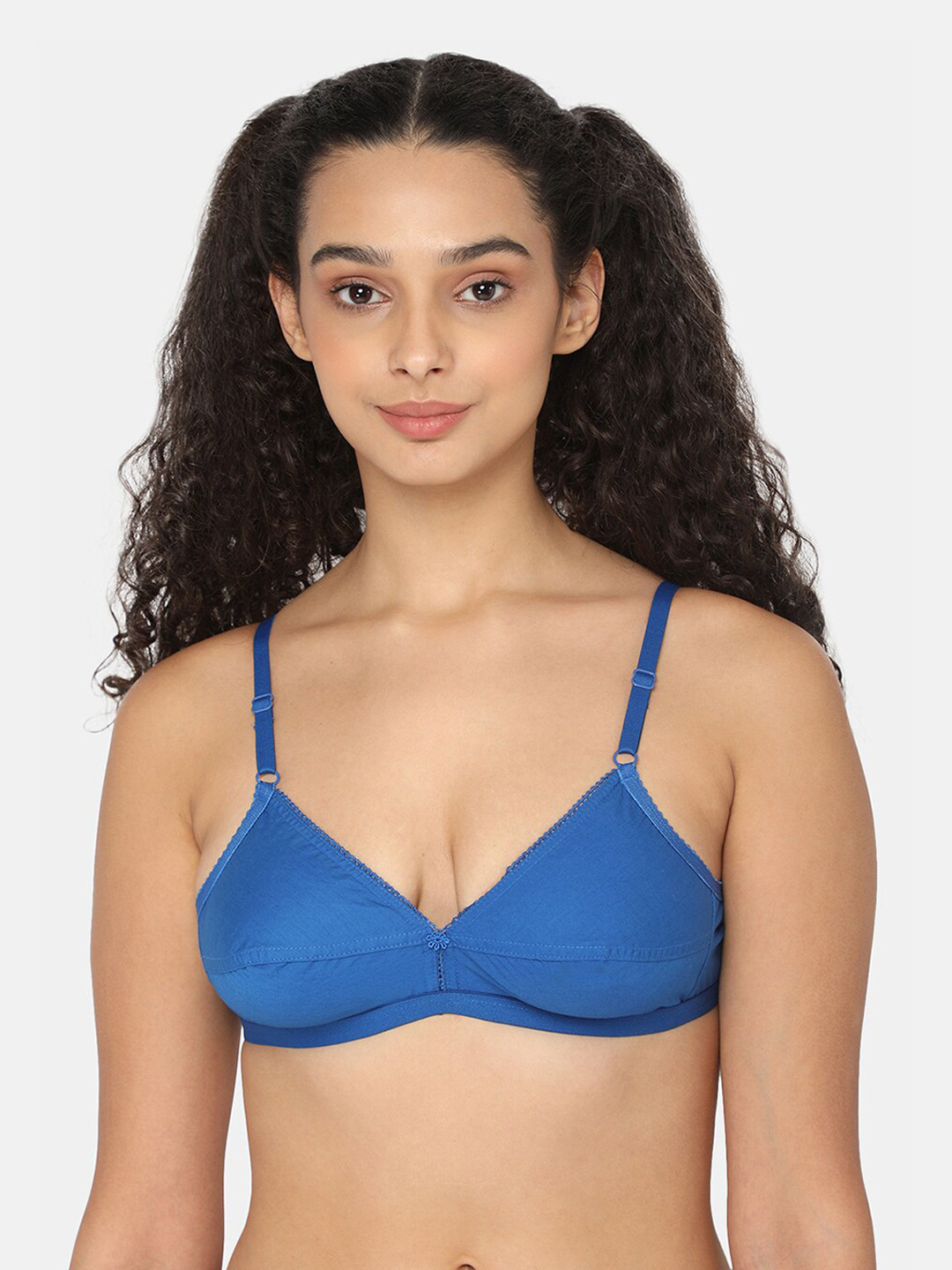

NAIDU HALL Medium Coverage Everyday Bra With All Day Comfort, Blue