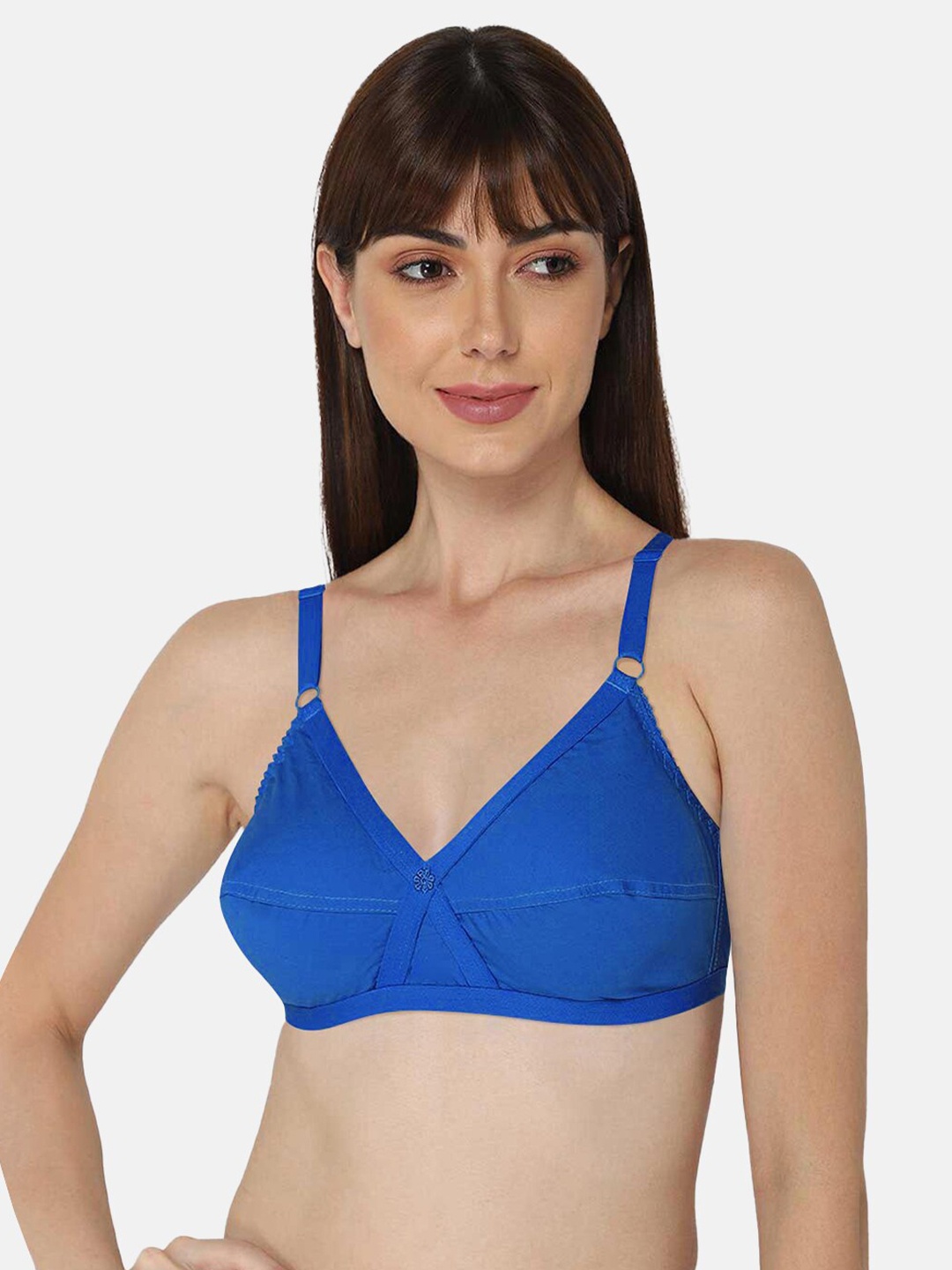 

NAIDU HALL Full Coverage Everyday Bra With All Day Comfort, Blue