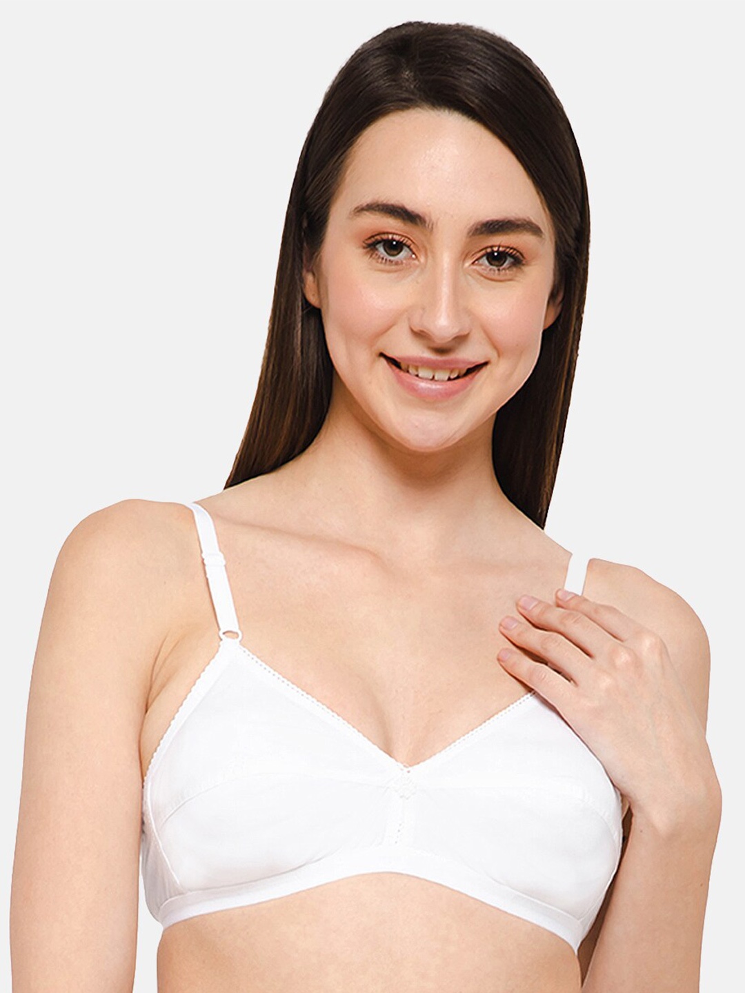 

NAIDU HALL Bra Medium Coverage All Day Comfort, White