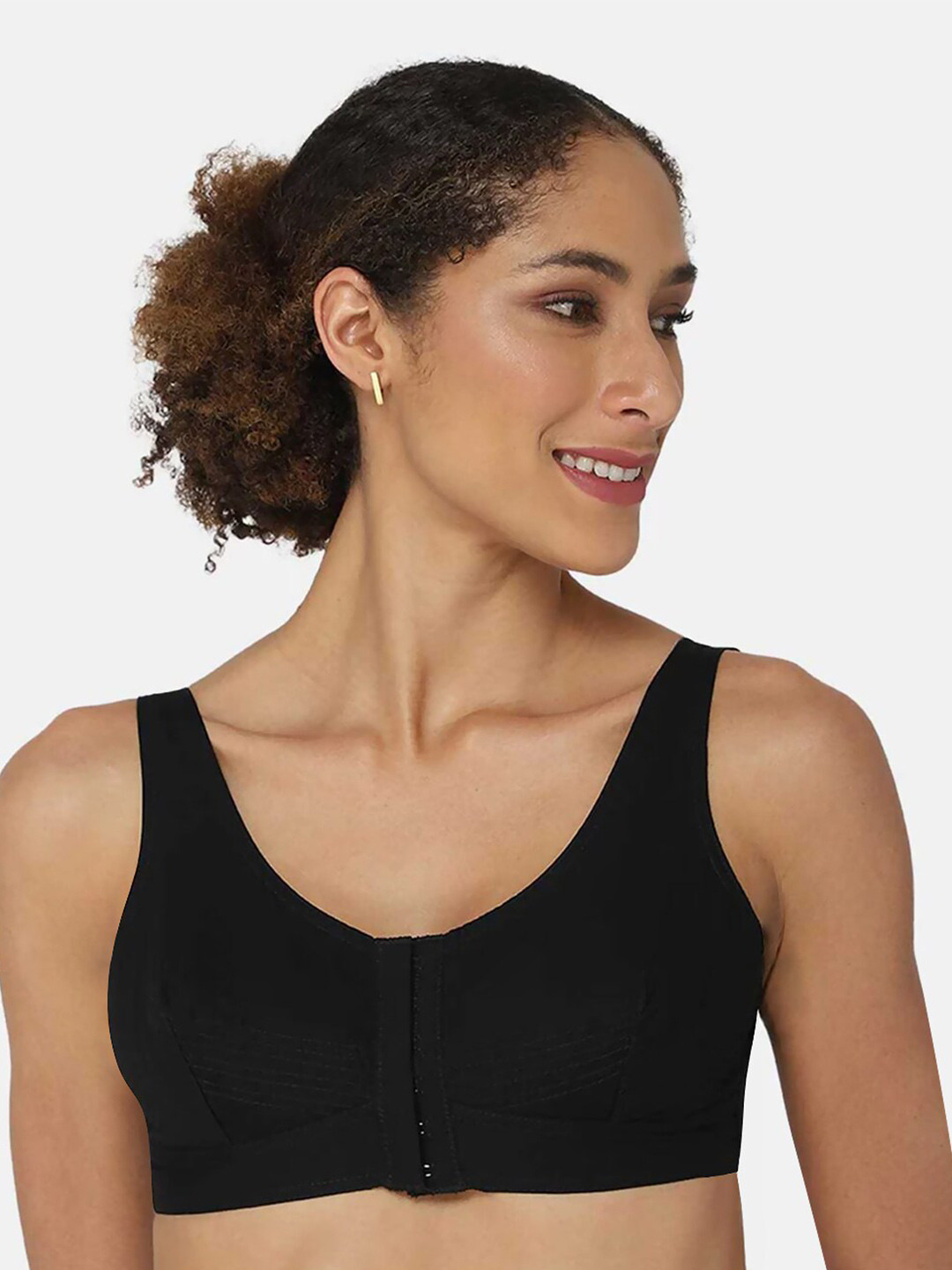 

NAIDU HALL Bra Full Coverage All Day Comfort, Black