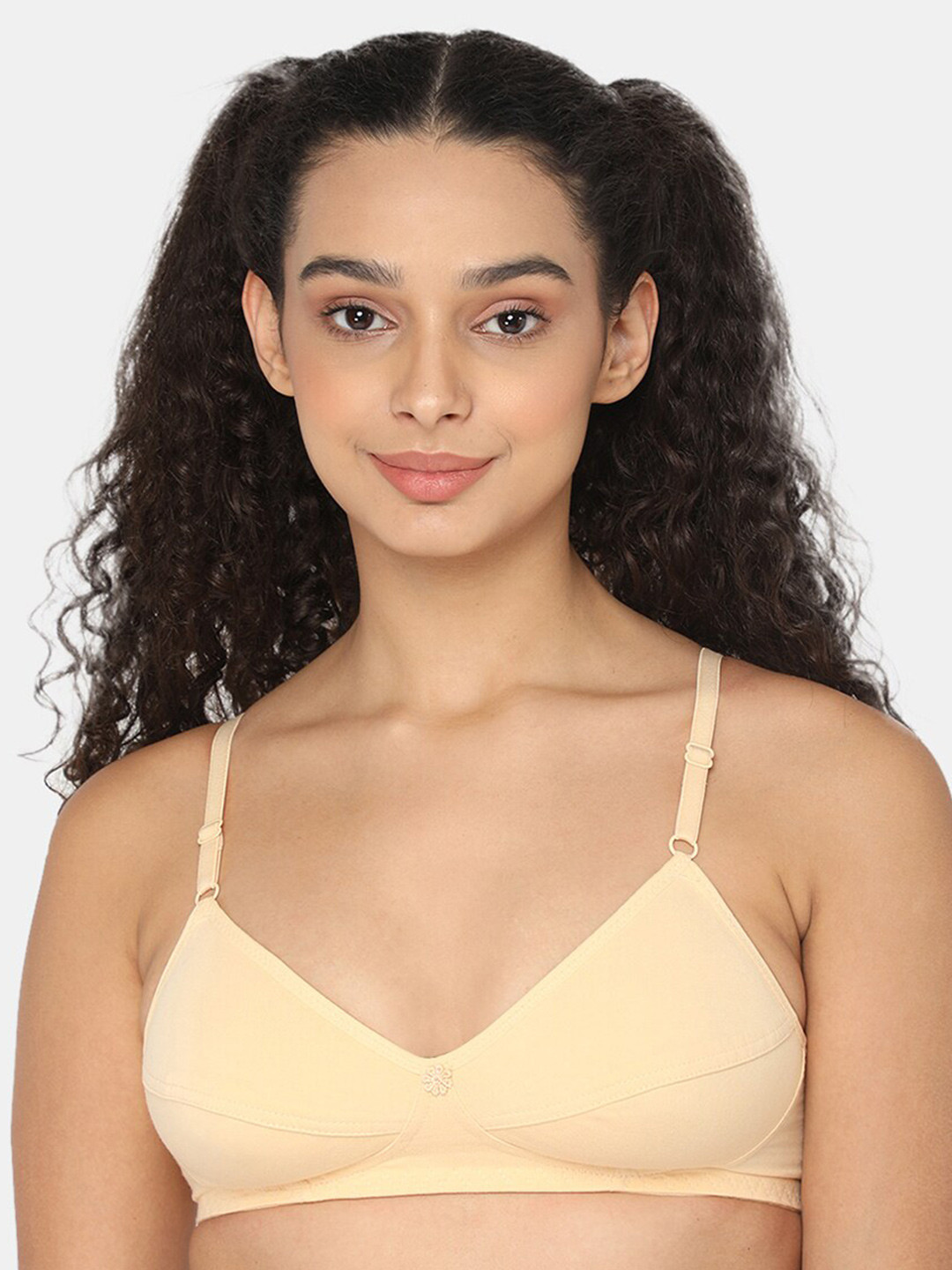 

NAIDU HALL Medium Coverage Bra With All Day Comfort, Nude