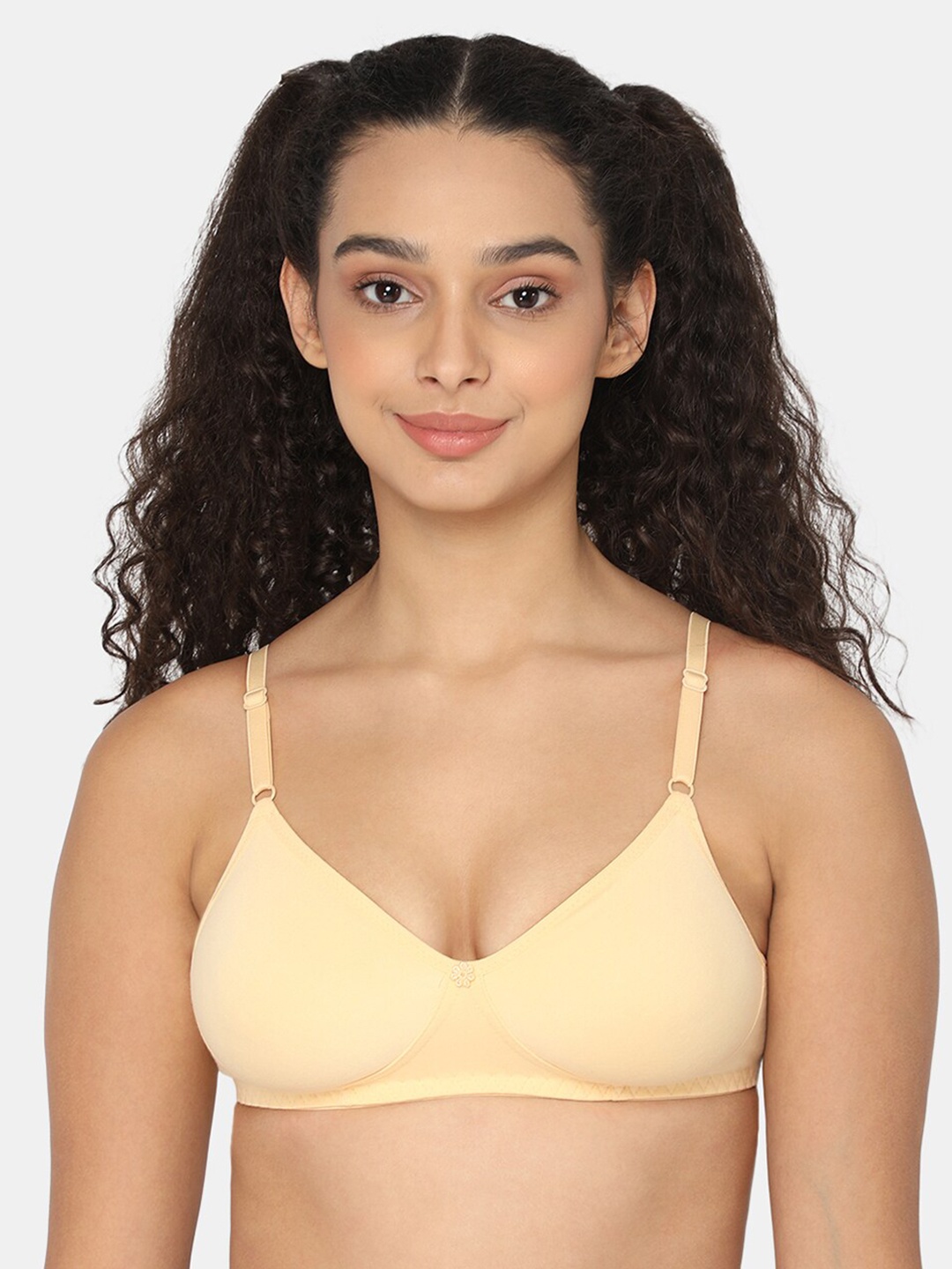 

NAIDU HALL Medium Coverage Non Padded Everyday Bra With All Day Comfort, Nude