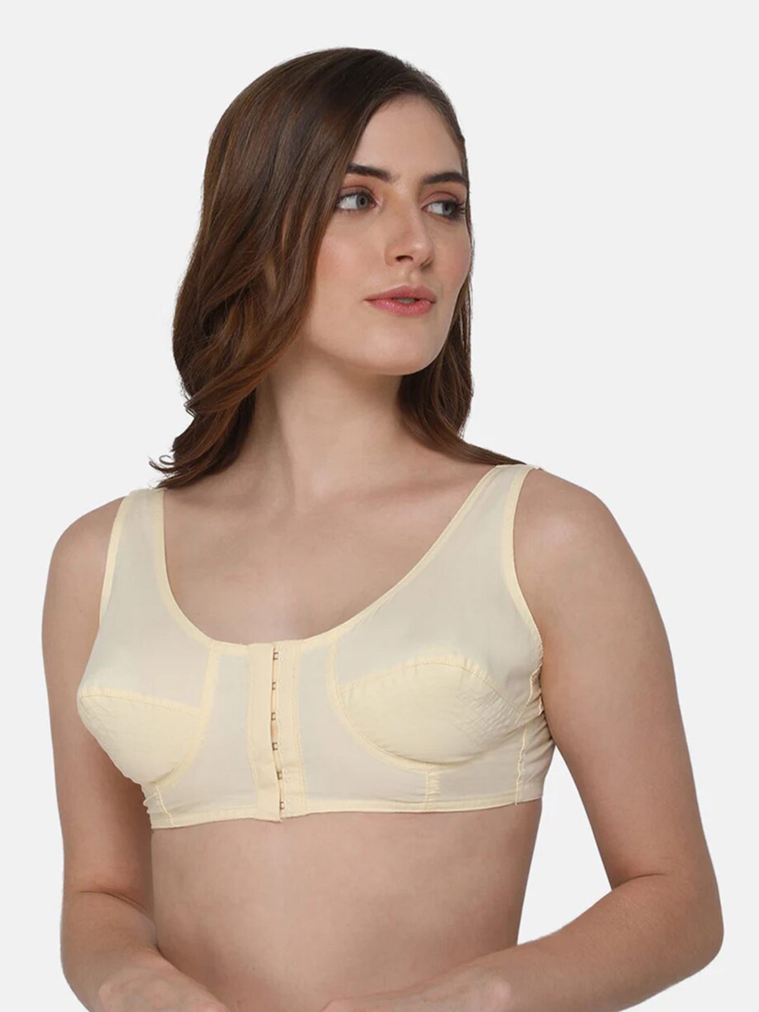 

NAIDU HALL Cotton Full Coverage Non Padded Everyday Bra With All Day Comfort, Nude