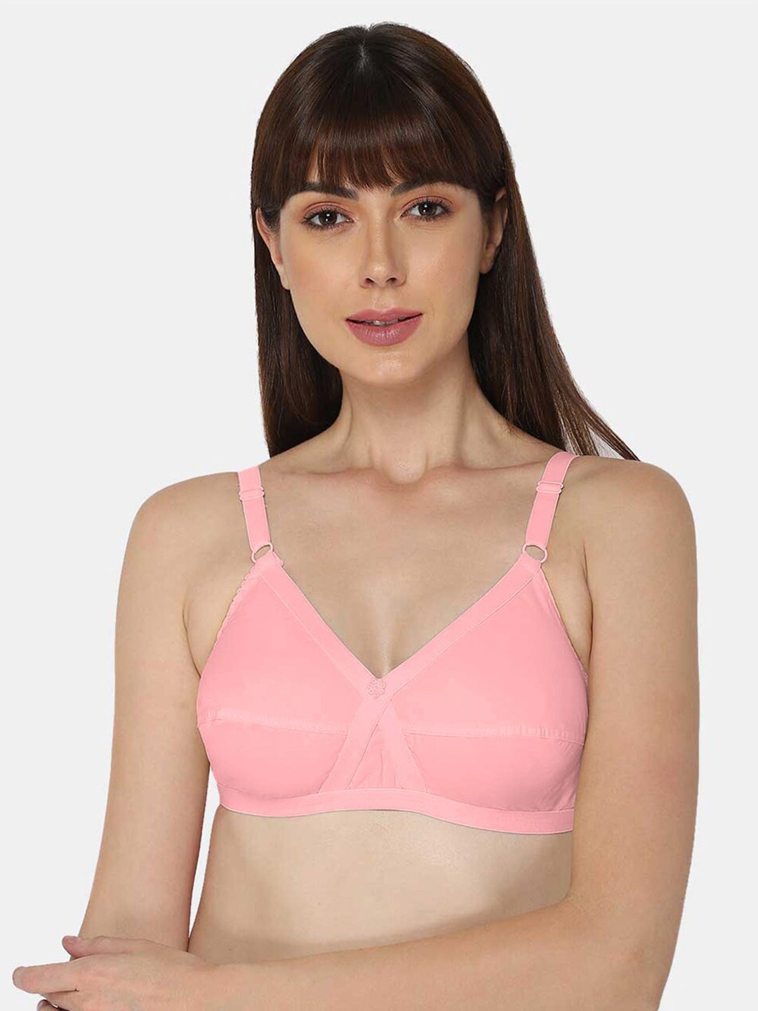 

NAIDU HALL Bra Full Coverage All Day Comfort, Pink