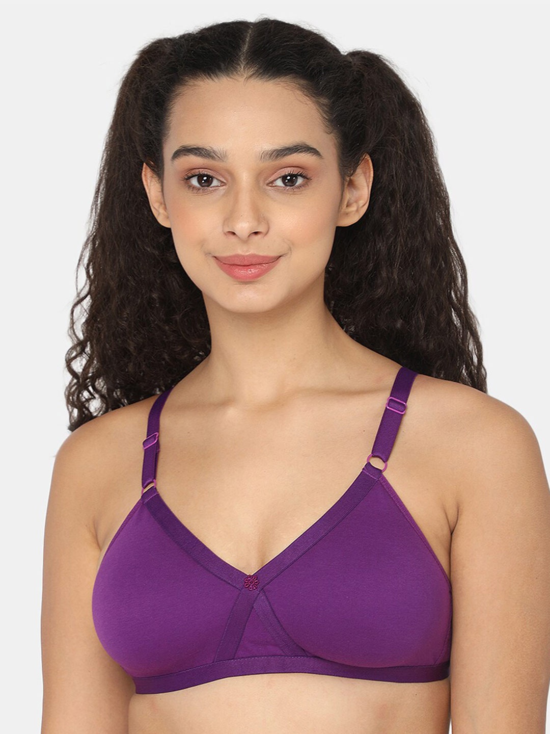 

NAIDU HALL Medium Coverage Non Padded Bra with All Day Comfort, Purple