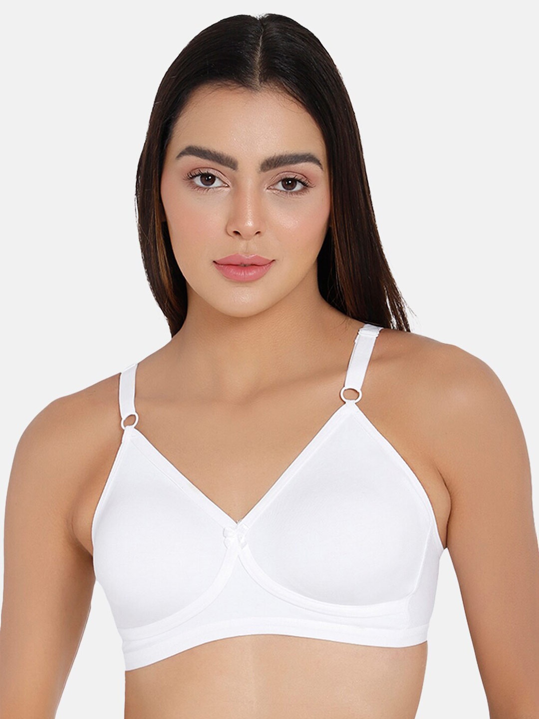 

NAIDU HALL Full Coverage Non Padded Every Day Bra With All Day Comfort, White