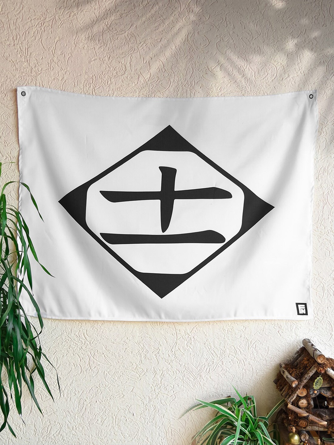 

COMICSENSE Black & White Anime Inspired Kenny Demon Printed Tapestry