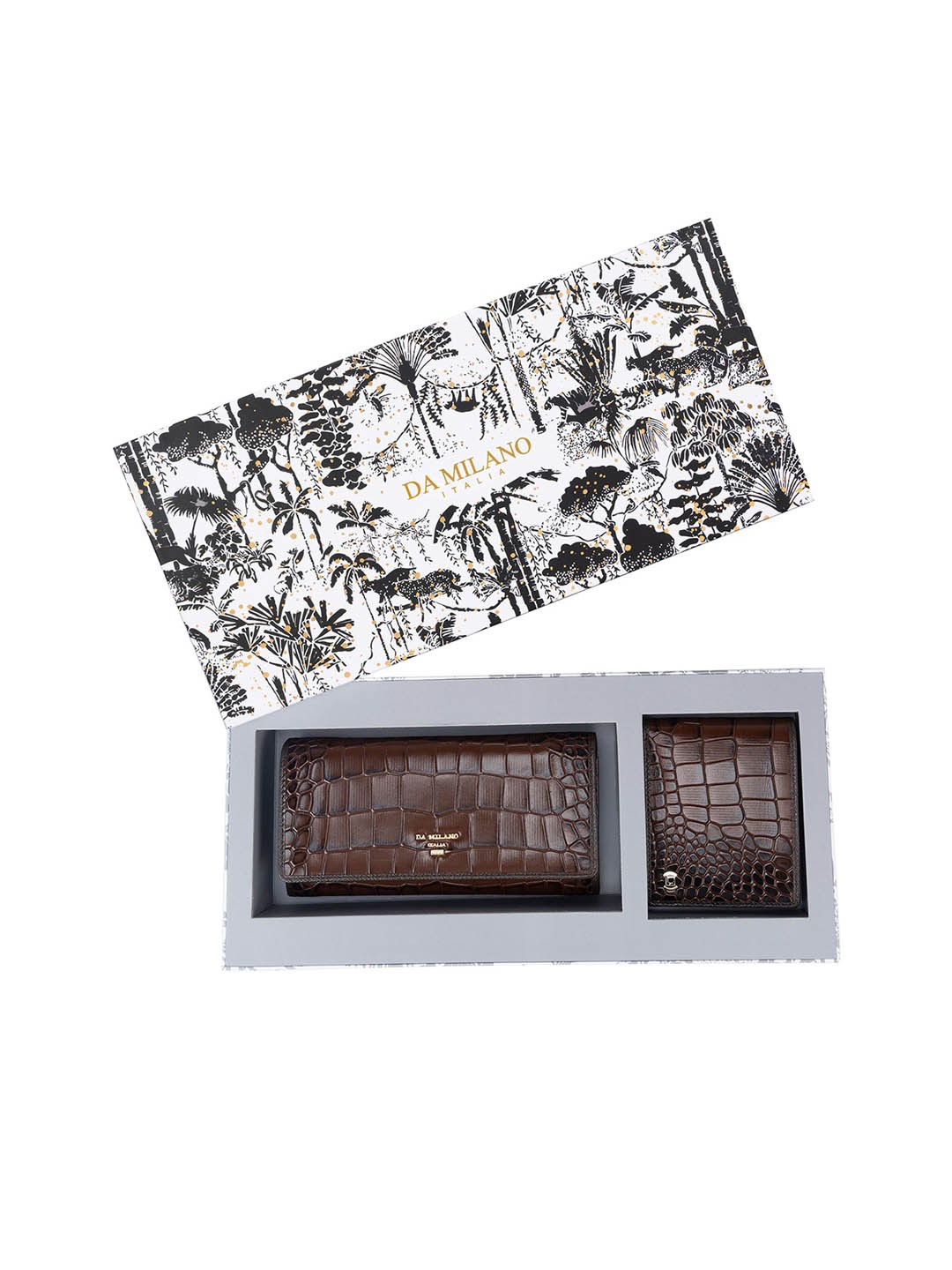 

Da Milano Leather Accessory Gift Set, Brown