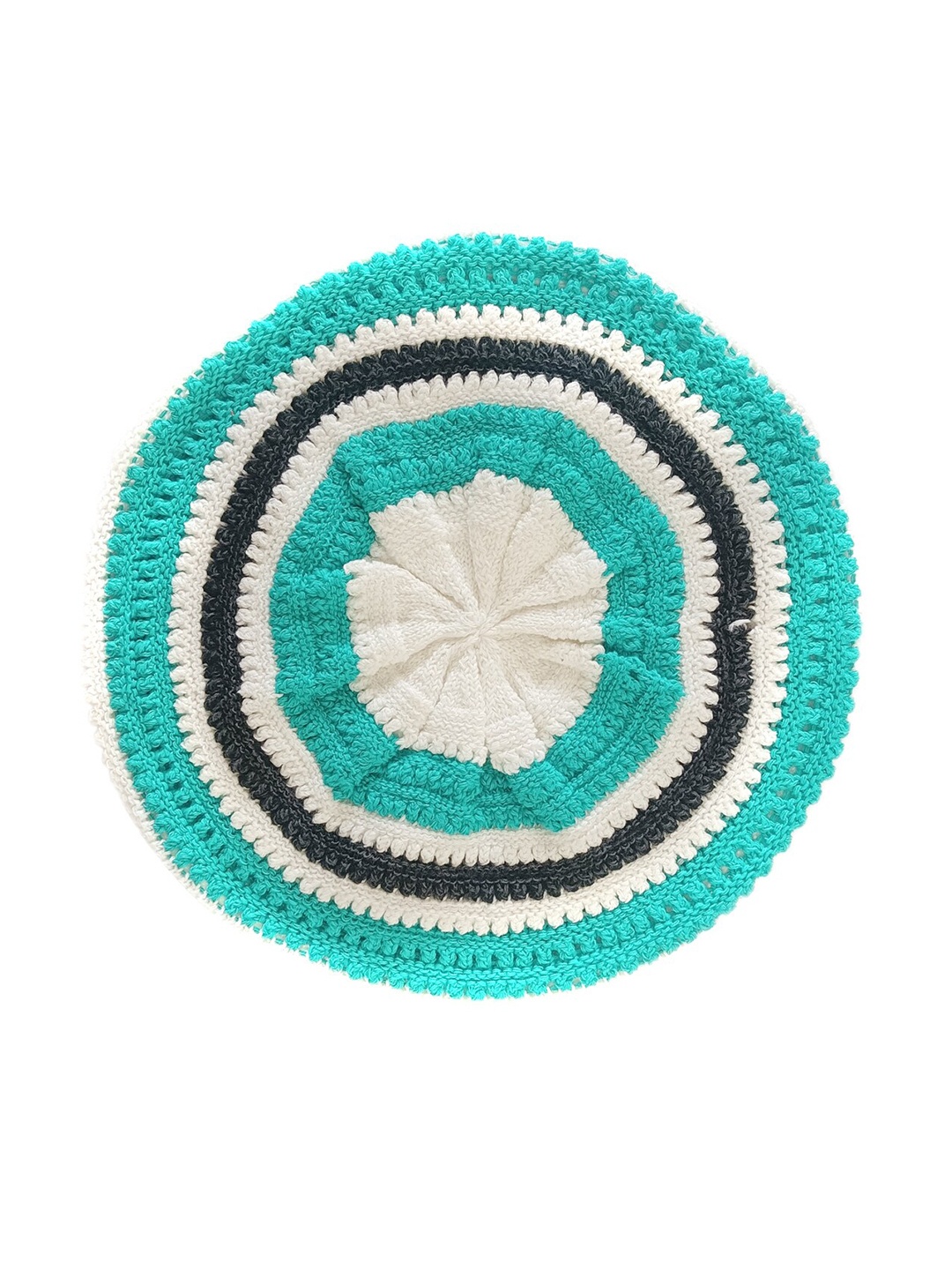 

Bharatasya Women Self Design Cotton Beanie, Blue