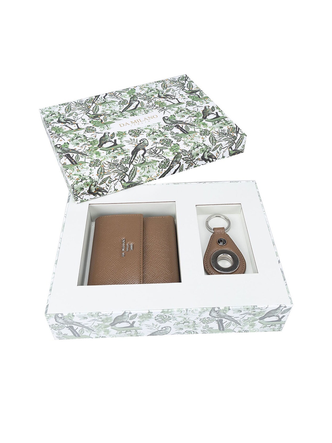 

Da Milano Women Leather Accessory Gift Set, Brown