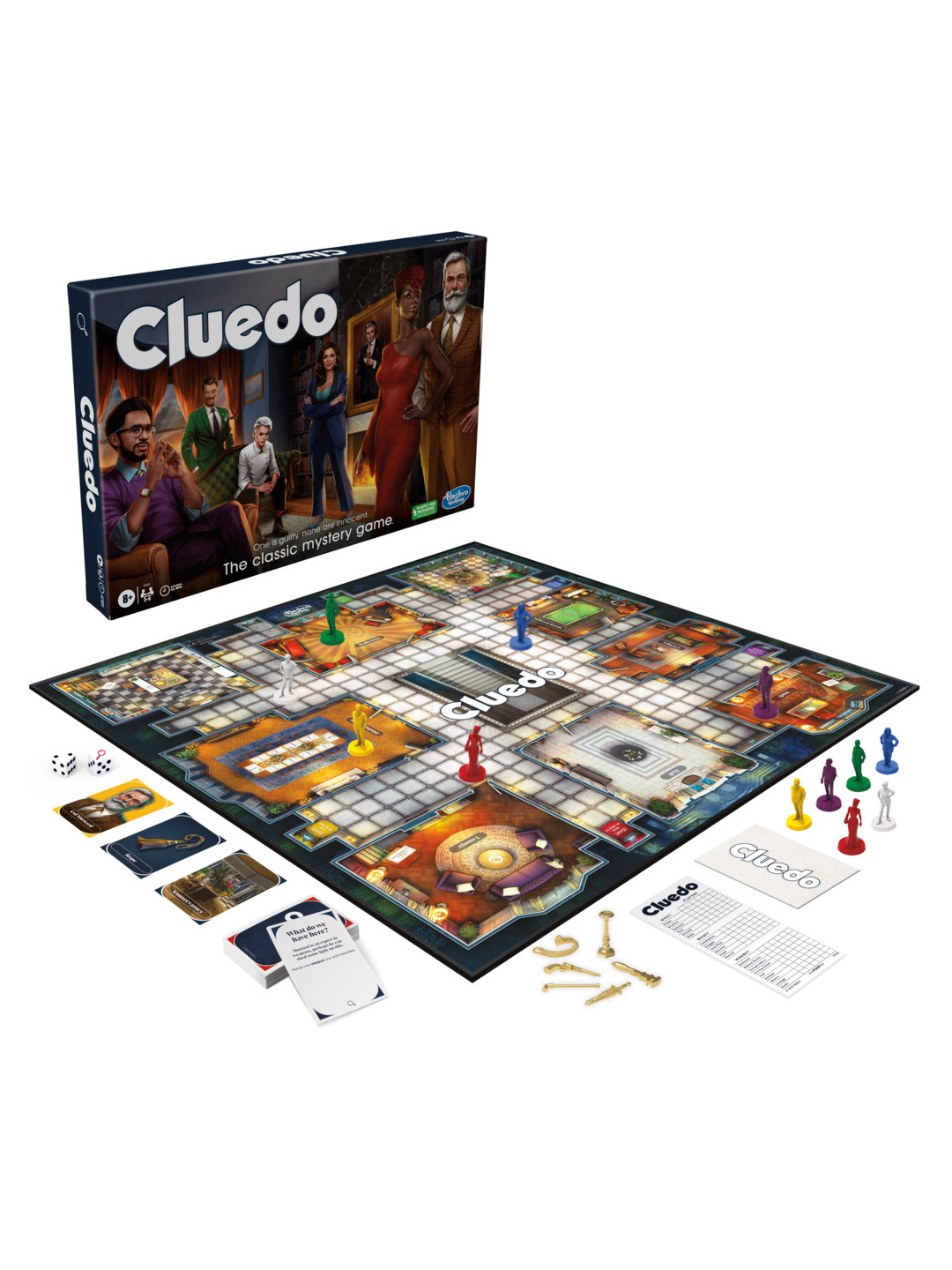 

Hasbro Gaming Cluedo Mystery Board Game for Age 8 and Above, Multi