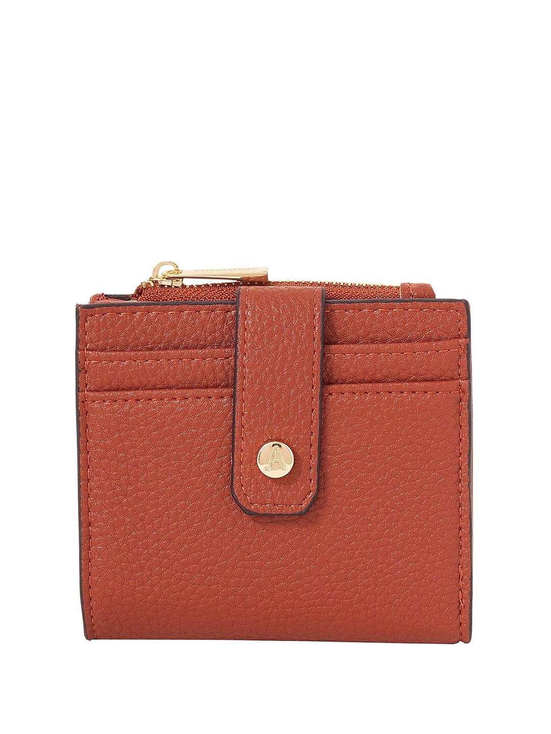 

Accessorize London Women Bethany Cardholder Zip Purse, Orange