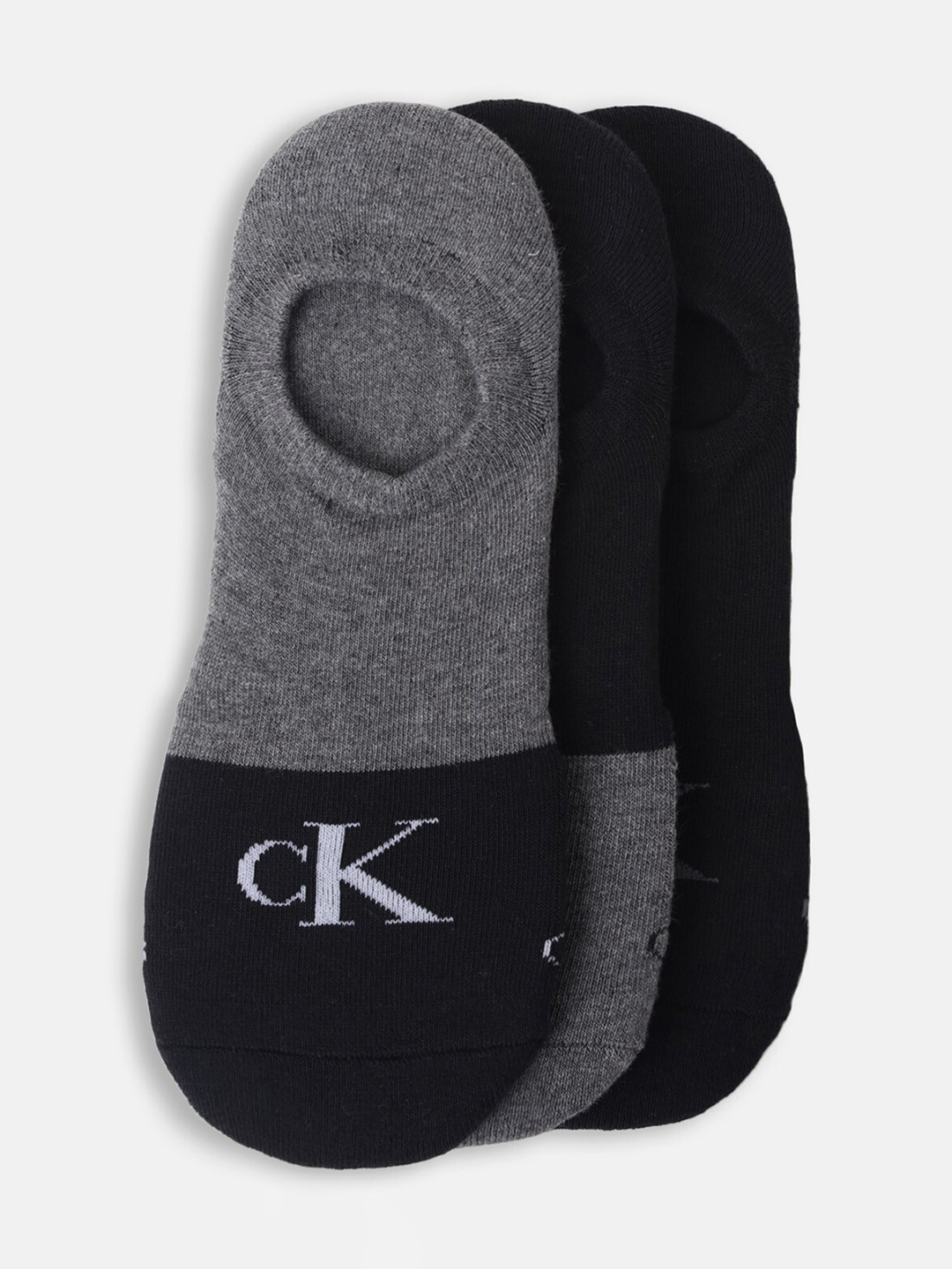 

Calvin Klein Jeans Men Pack Of 3 Patterned Cotton Shoe Liner, Black