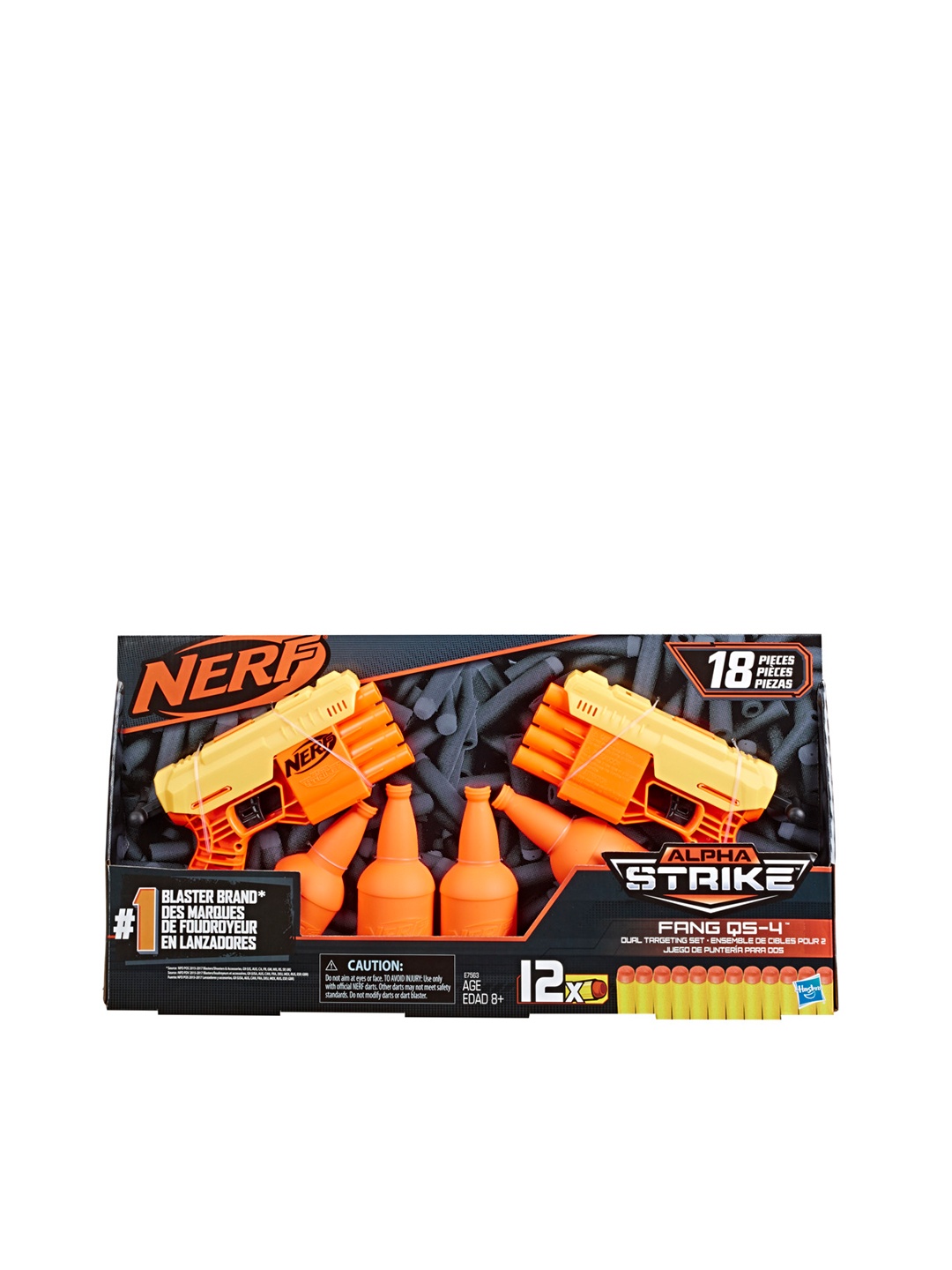 

NERF Fang QS-4 Dual Targeting Set With 2 Blasters & 4 Half-Targets, Multi