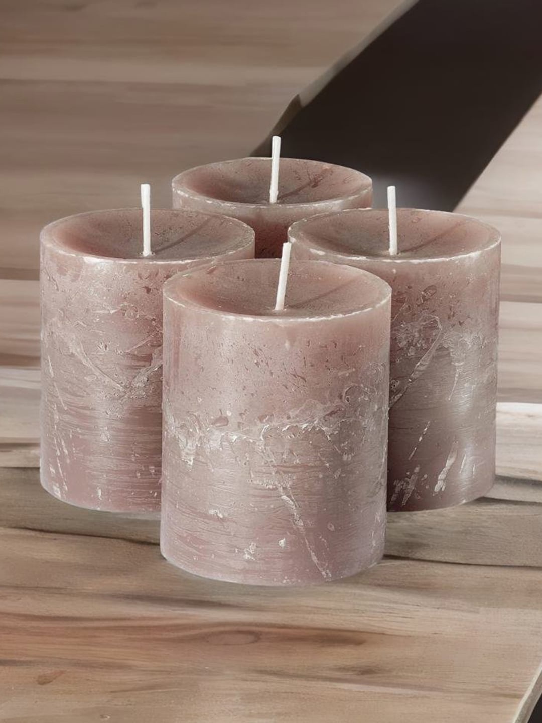 

Aromatic Fables 4-Psc Grey Coffee Scented Pillar Candles