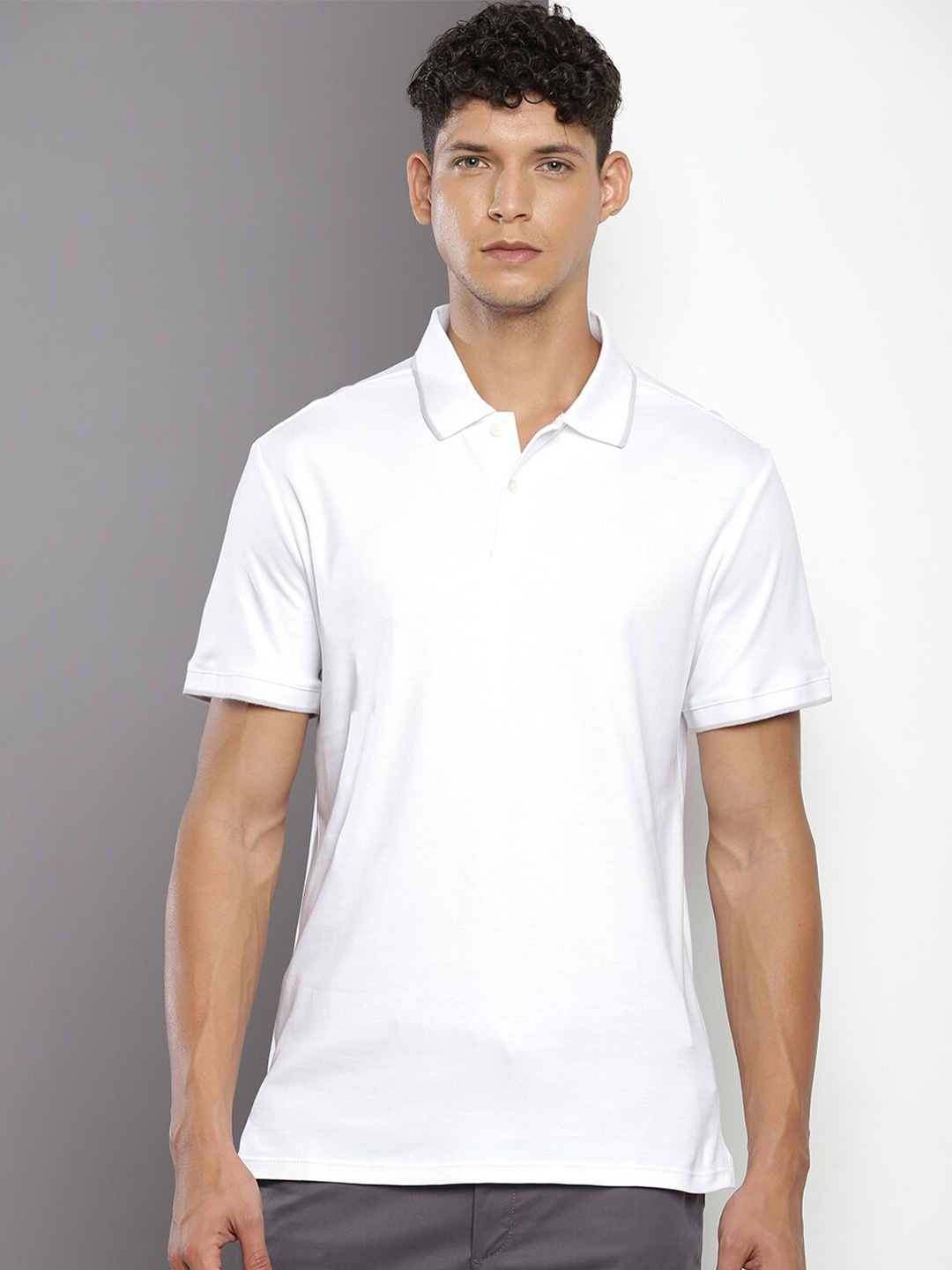 

Calvin Klein Jeans Polo Collar Pure Cotton T-shirt, White