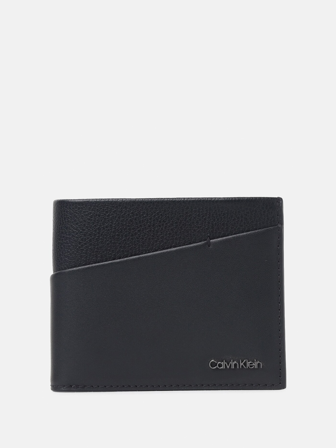 

Calvin Klein Jeans Men Leather Two Fold Wallet, Black