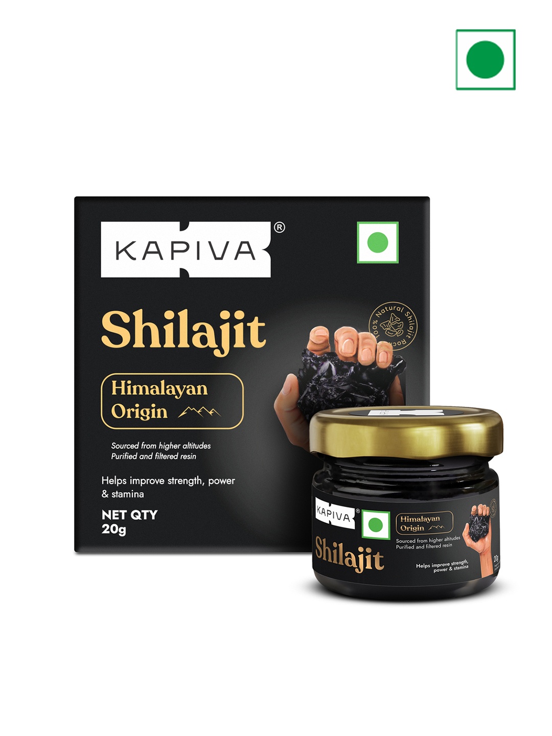 

Kapiva Himalayan Shilajit Resin - 20g, Black