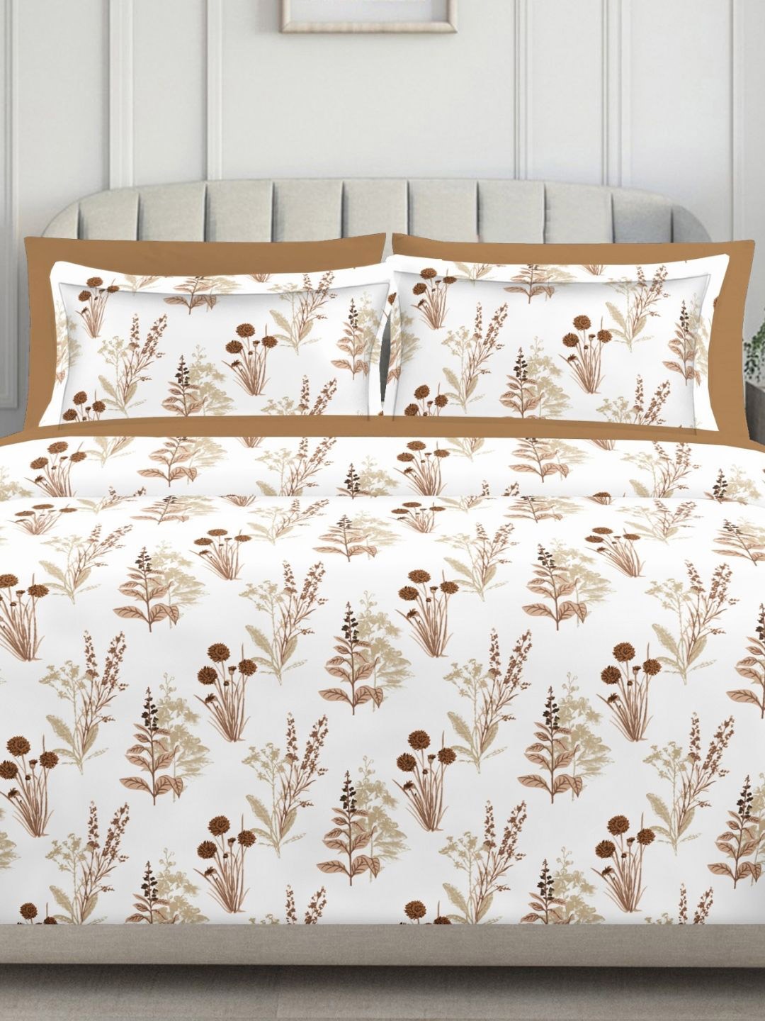 

Sleeping Owls- because your sleep matters Allure White Cotton 140 TC Queen Bedsheet Set