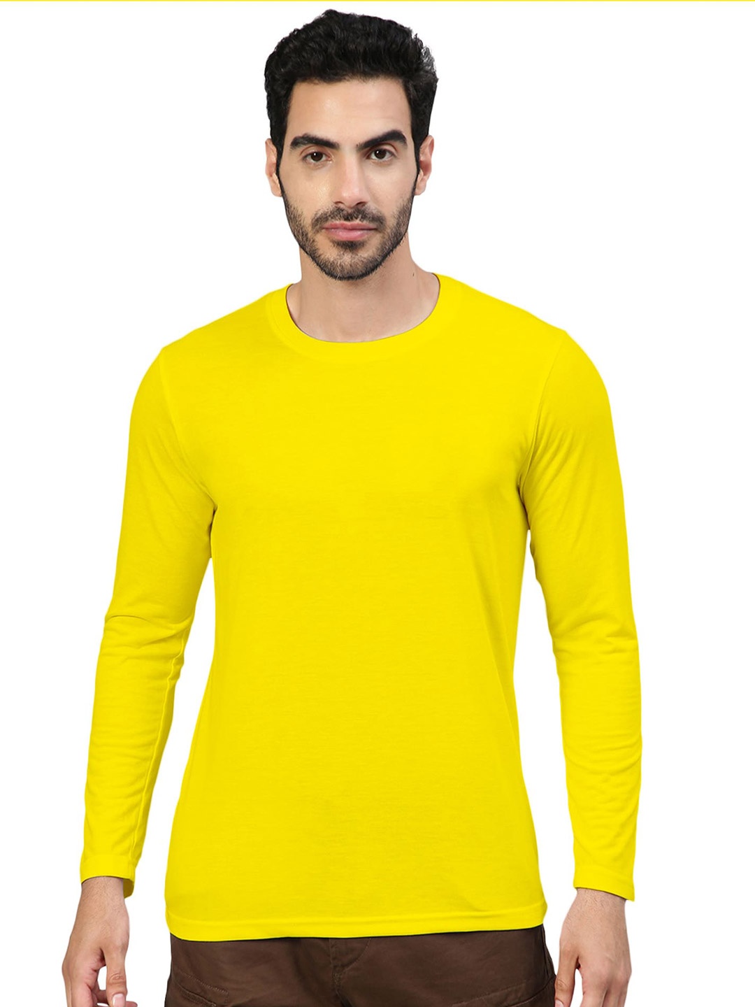 

FTX Round Neck Regular Fit T-shirt, Yellow