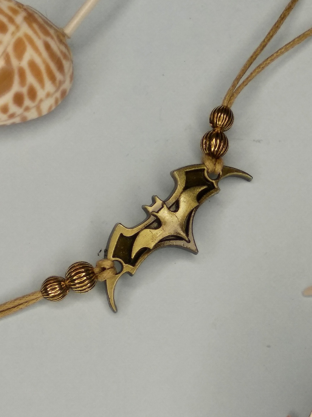 

CRAYTON Unisex Batman Charm Detail Rakhi, Beige