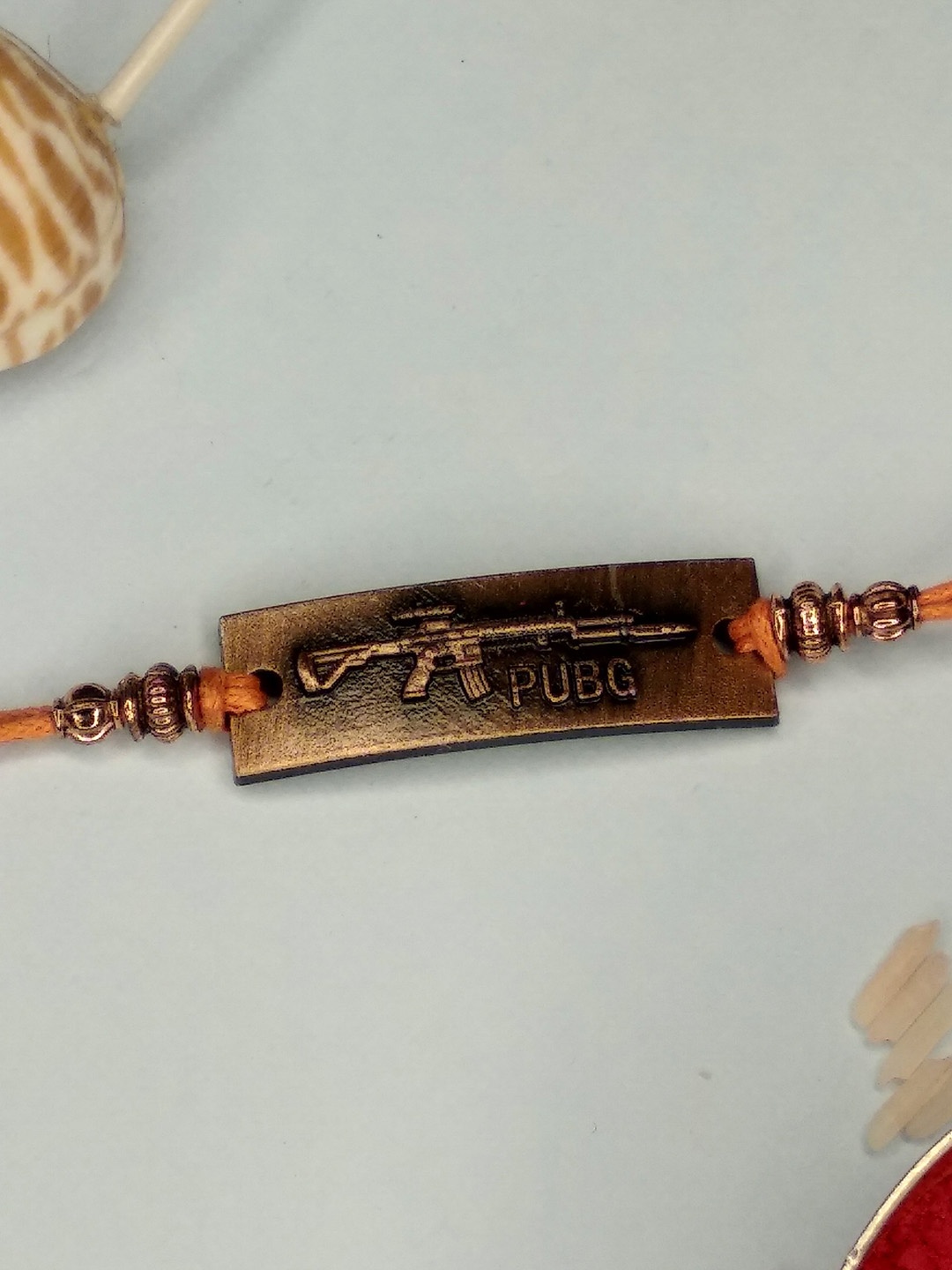 

CRAYTON Unisex PUBG Charm Detail Rakhi, Brown