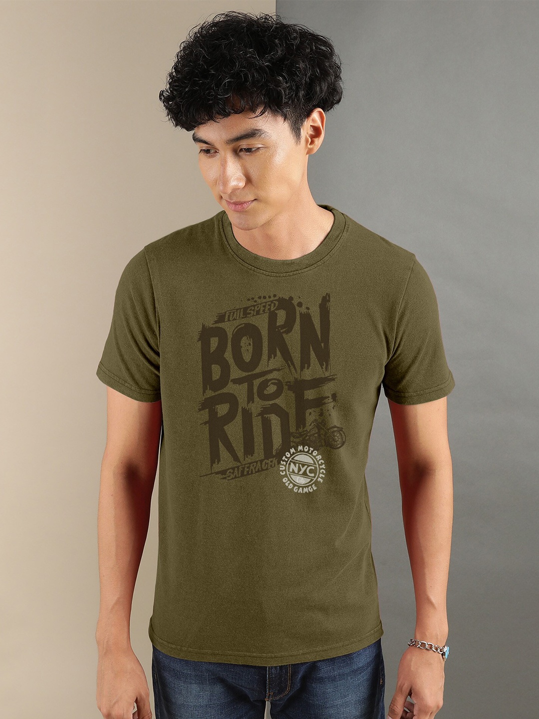 

FTX Typography Printed T-shirt, Olive