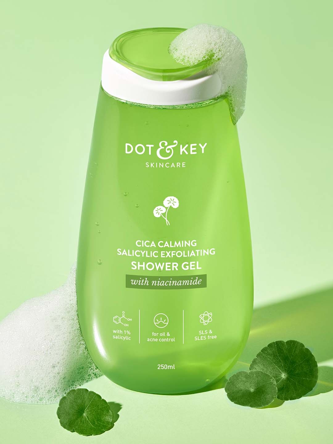 

DOT & KEY Cica & Salicylic Daily Exfoliating Shower Gel - 250ml, Green