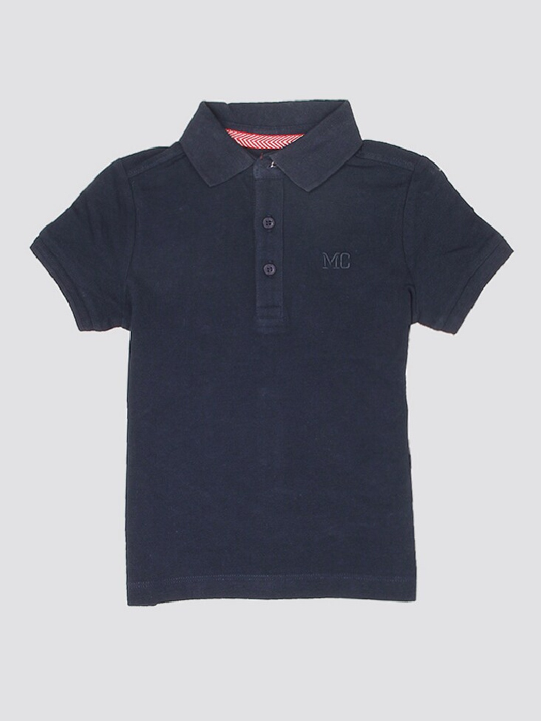 

mothercare Boys Polo Collar Cotton T-shirt, Navy blue