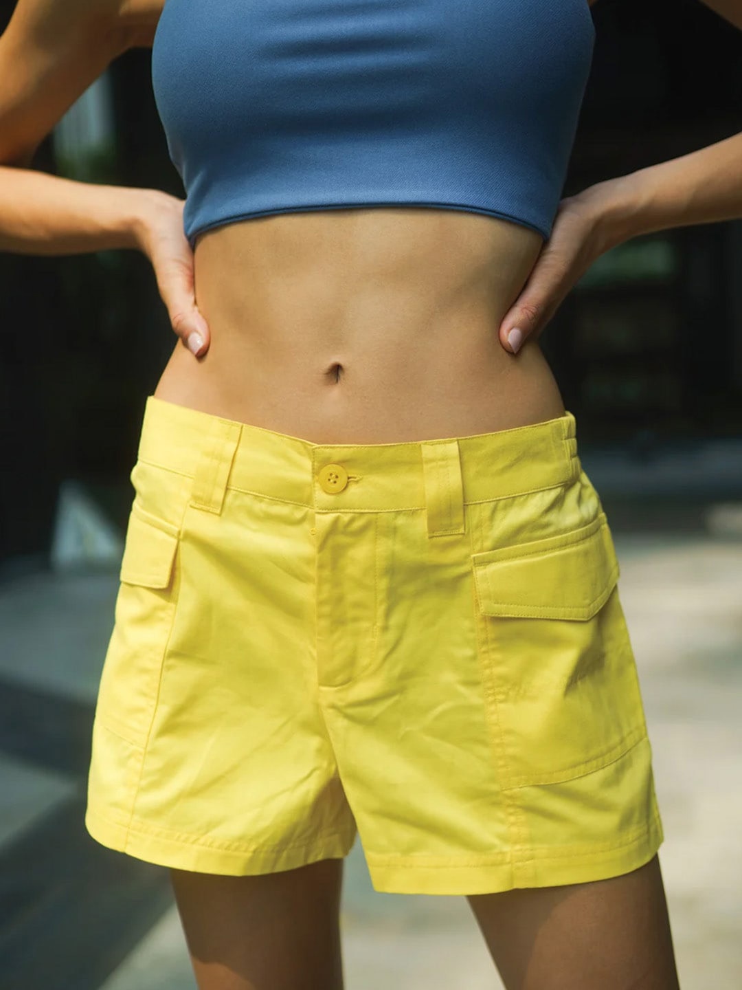 

Bonkers Corner Women Mid-Rise Shorts, Yellow