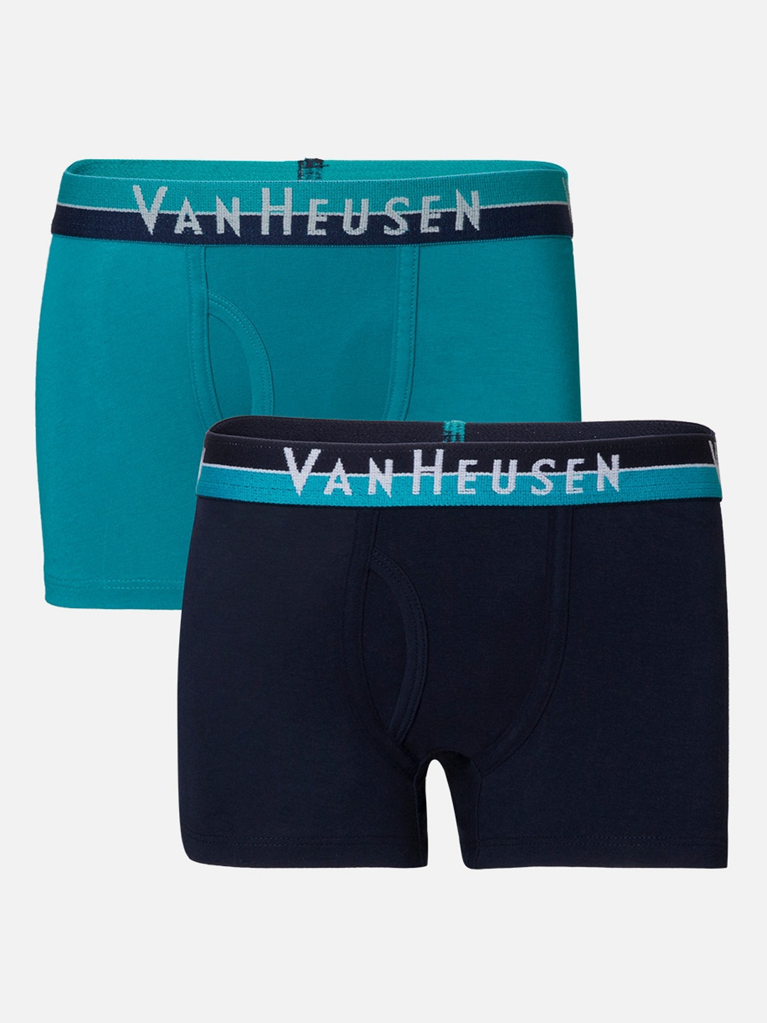 

Van Heusen Boys Pack of 2 Anti Bacterial Colour Fresh Trunks IKIBTR2DNT21052, Navy blue