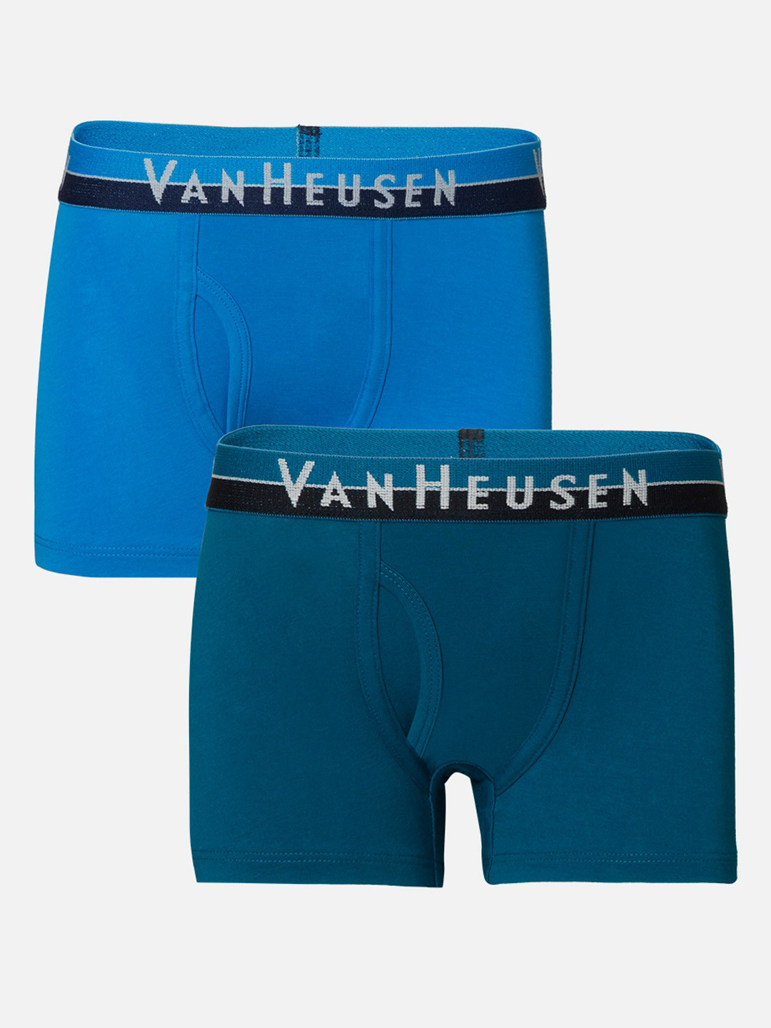 

Van Heusen Boys Deep Lagoon Aster Blue Pack of 2 Anti Bacterial Colour Fresh Trunks