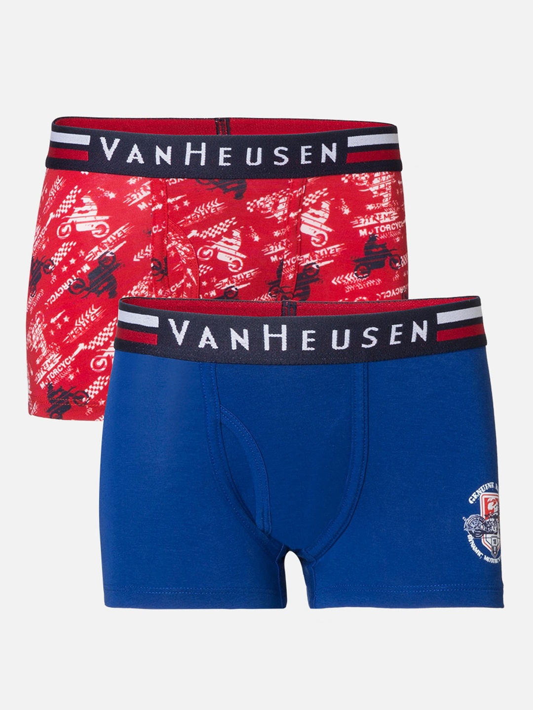 

Van Heusen Boys Pack of 2 Elastic Waistband Ultra Soft Trunks, Blue