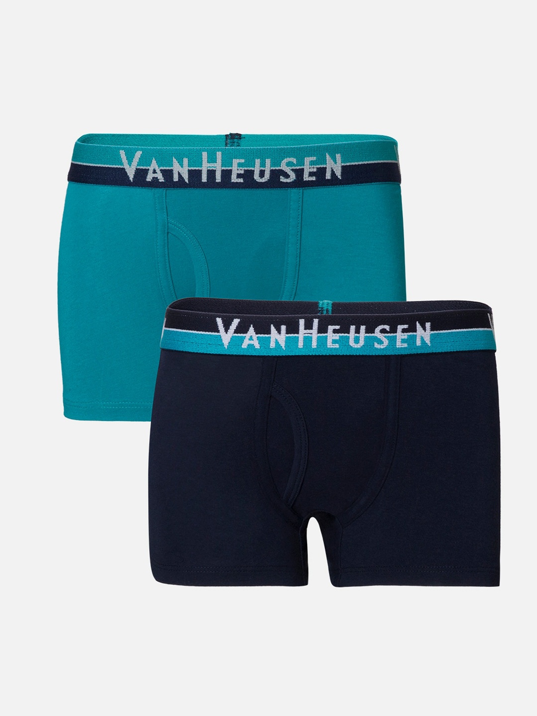 

Van Heusen Boys Pack of 2 Anti Bacterial Colour Fresh Trunks IKIBTR2DNT21052, Green