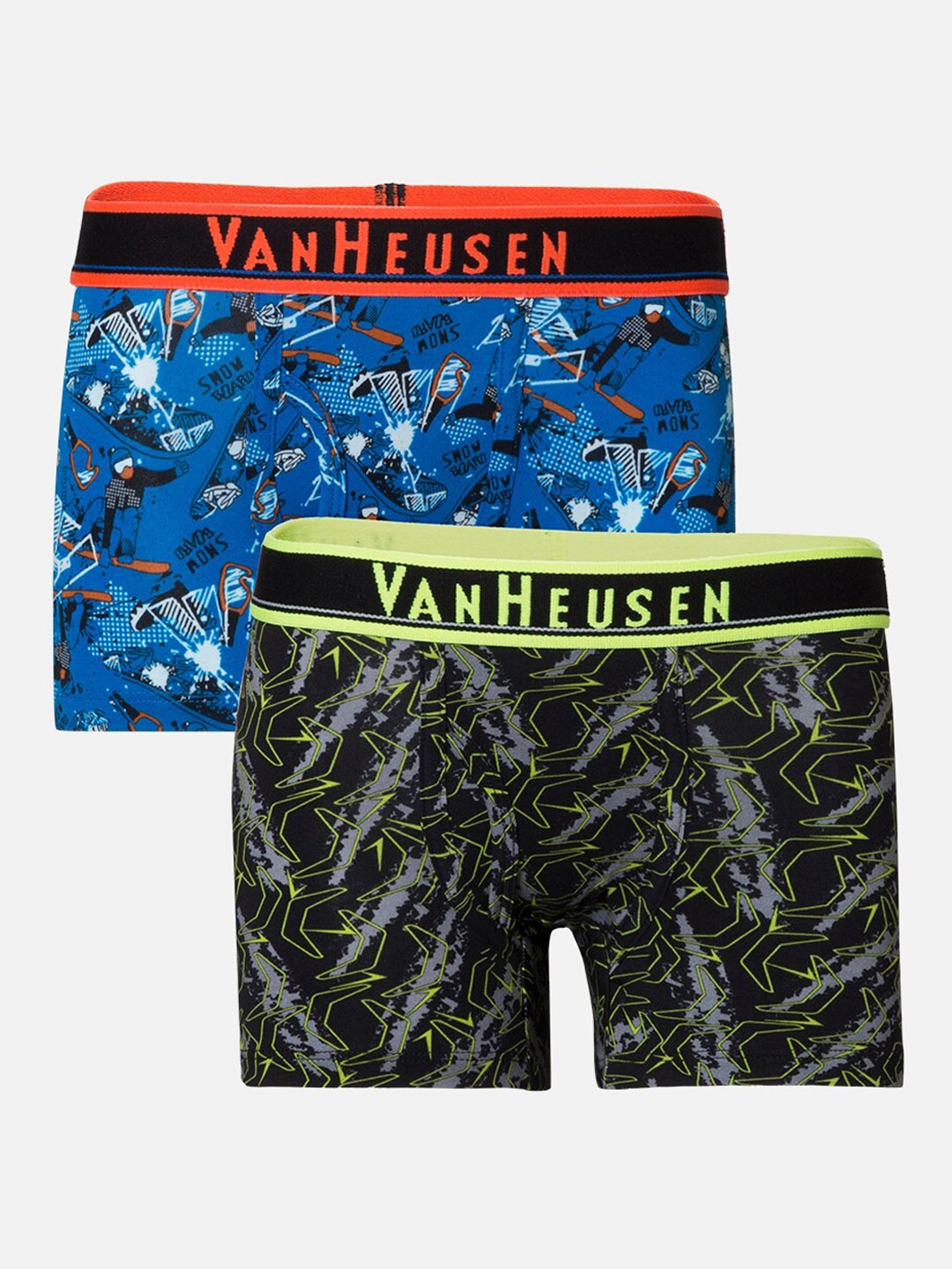 

Van Heusen Boys Pack of 2 Allover Print Ultra Soft - Trunks IKIBTR2SP2721056, Blue