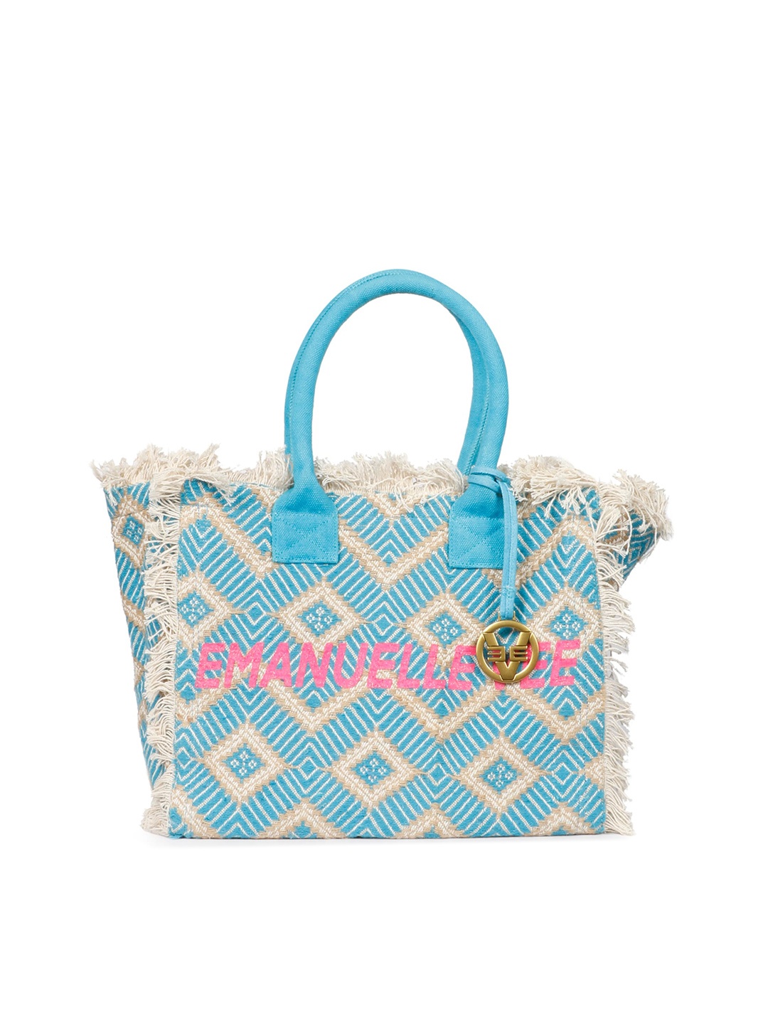 

Saint G Geometric Printed Oversized Shopper Handheld Bag, Blue
