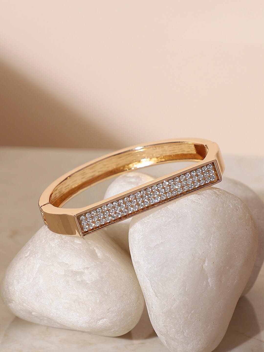 

SOHI Women Gold-Plated Kada Bracelet