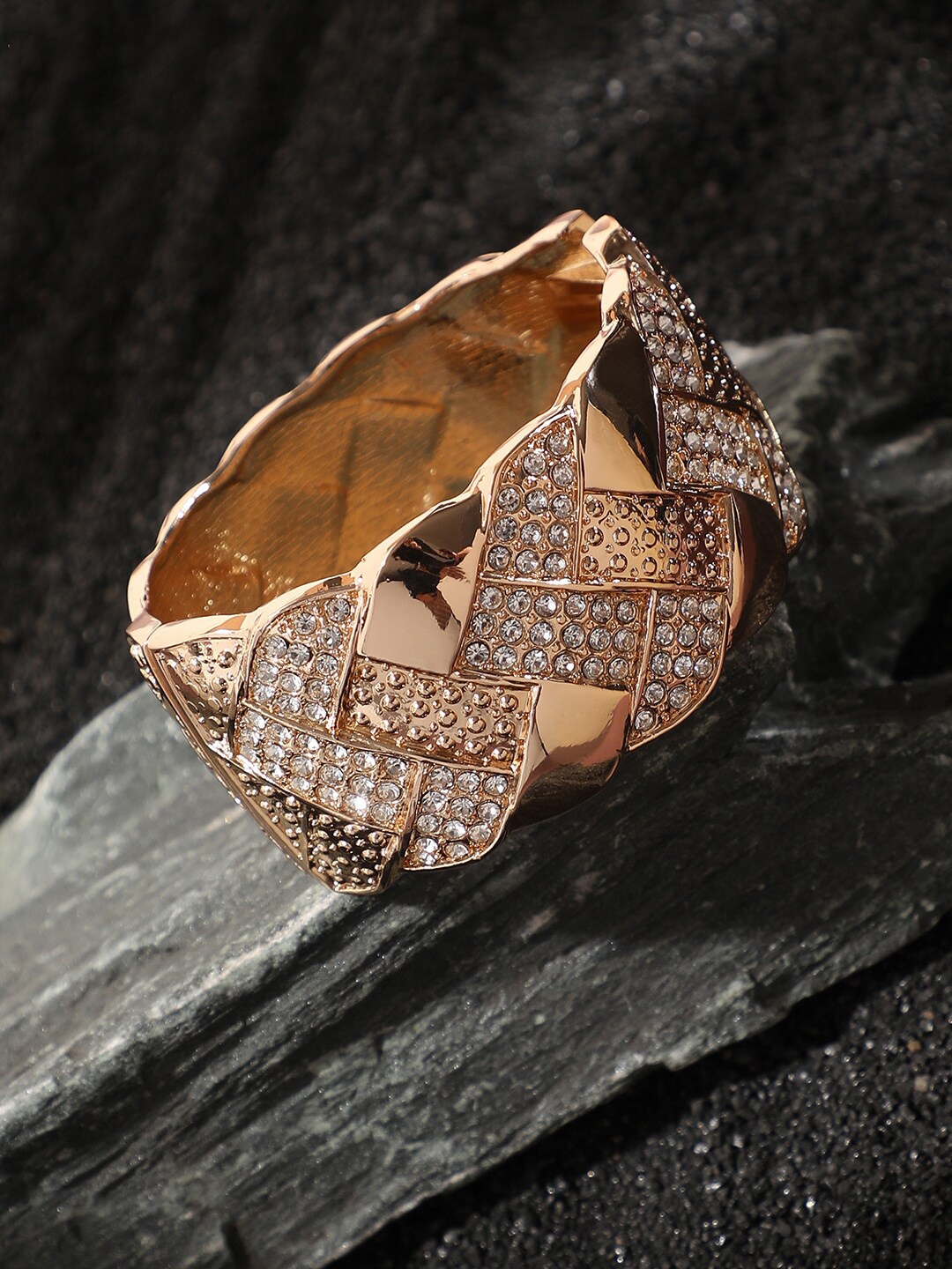 

SOHI Gold-Plated Cuff Bracelet