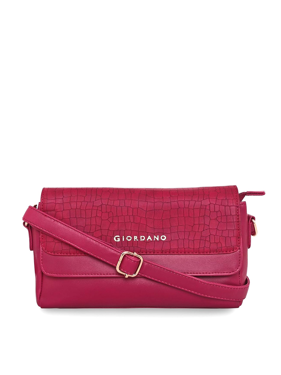 

GIORDANO Textured Structured Sling Bag, Red