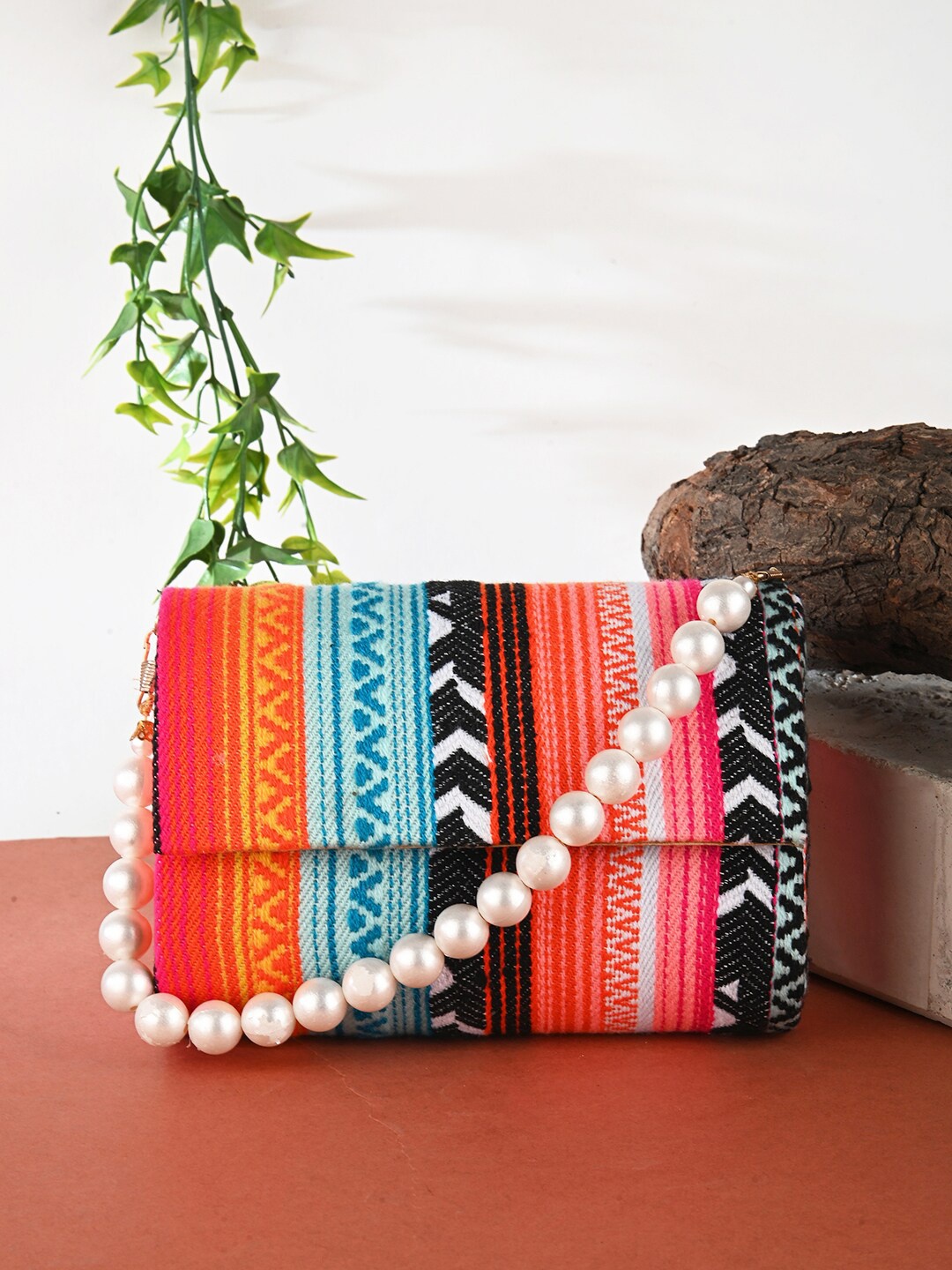 

gaura pakhi Embroidered Purse Clutch, Blue