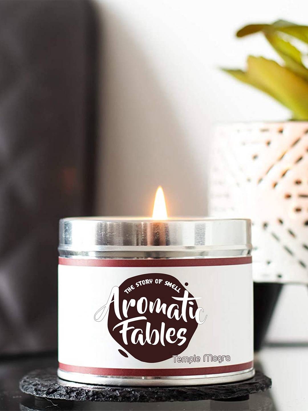 

Aromatic Fables White Temple Mogra Scented Tin Jar Candle