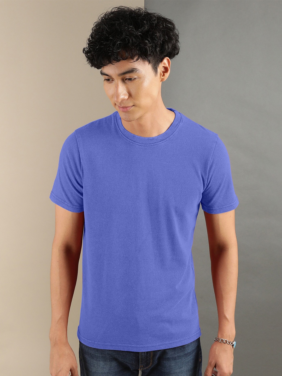 

FTX Round Neck Knitted T-shirt, Blue