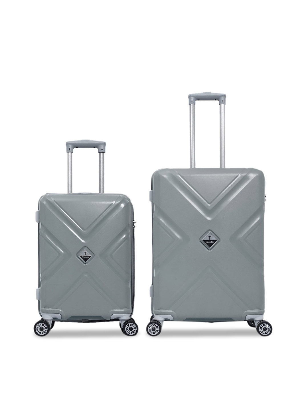 

Trumpkin Set Of 2 Hard Sided Trolley Bag, Grey