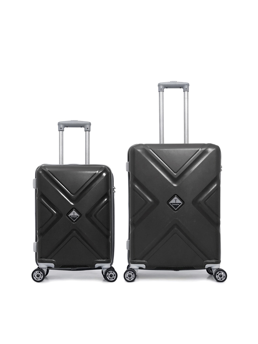 

Trumpkin Set Of 2 Hard Sided Water Resistant Trolley Suitcase, Black