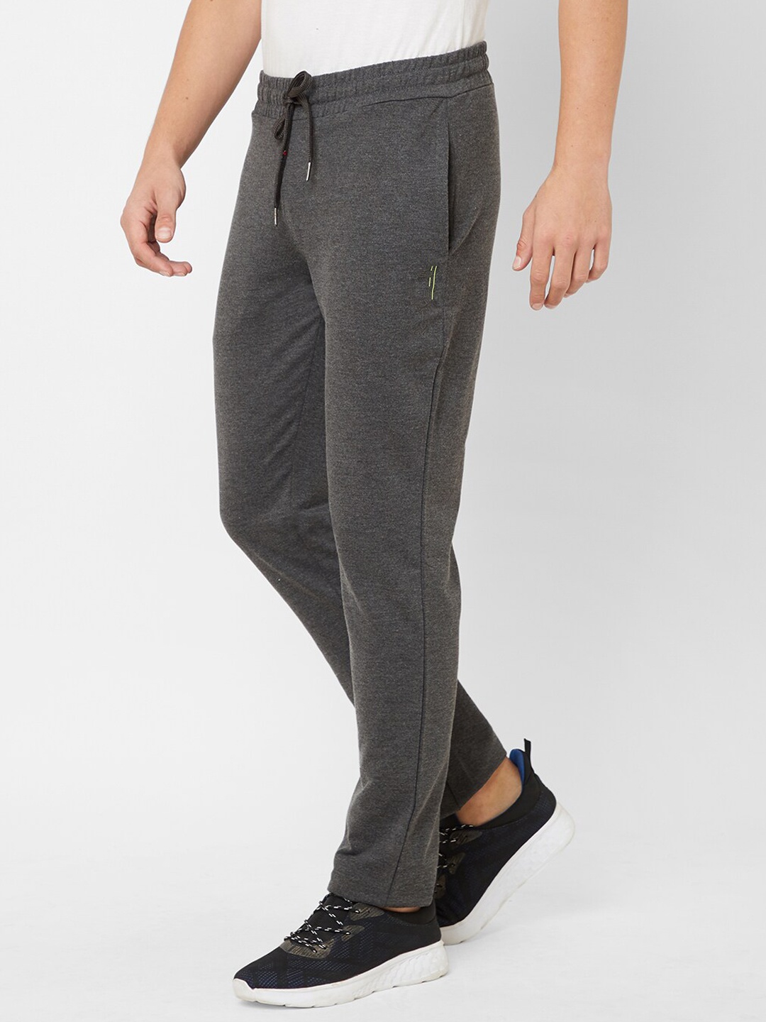 

Sweet Dreams Men Grey Mid-Rise Cotton Track Pants