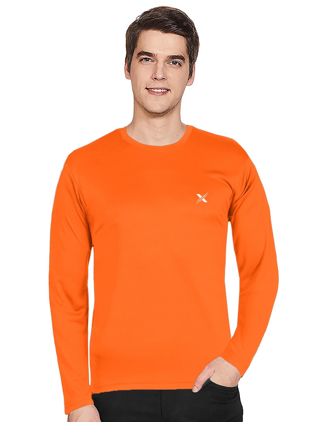 

FTX Round Neck Long Sleeved T-Shirt, Orange