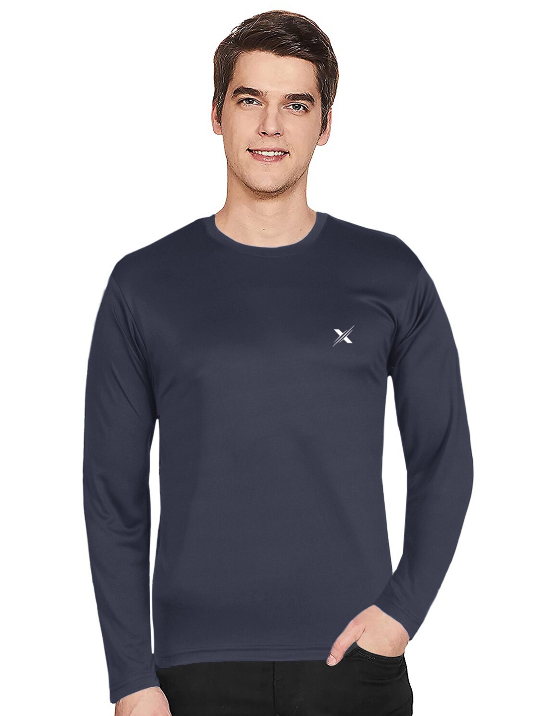 

FTX Round Neck Long Sleeved T-Shirt, Grey