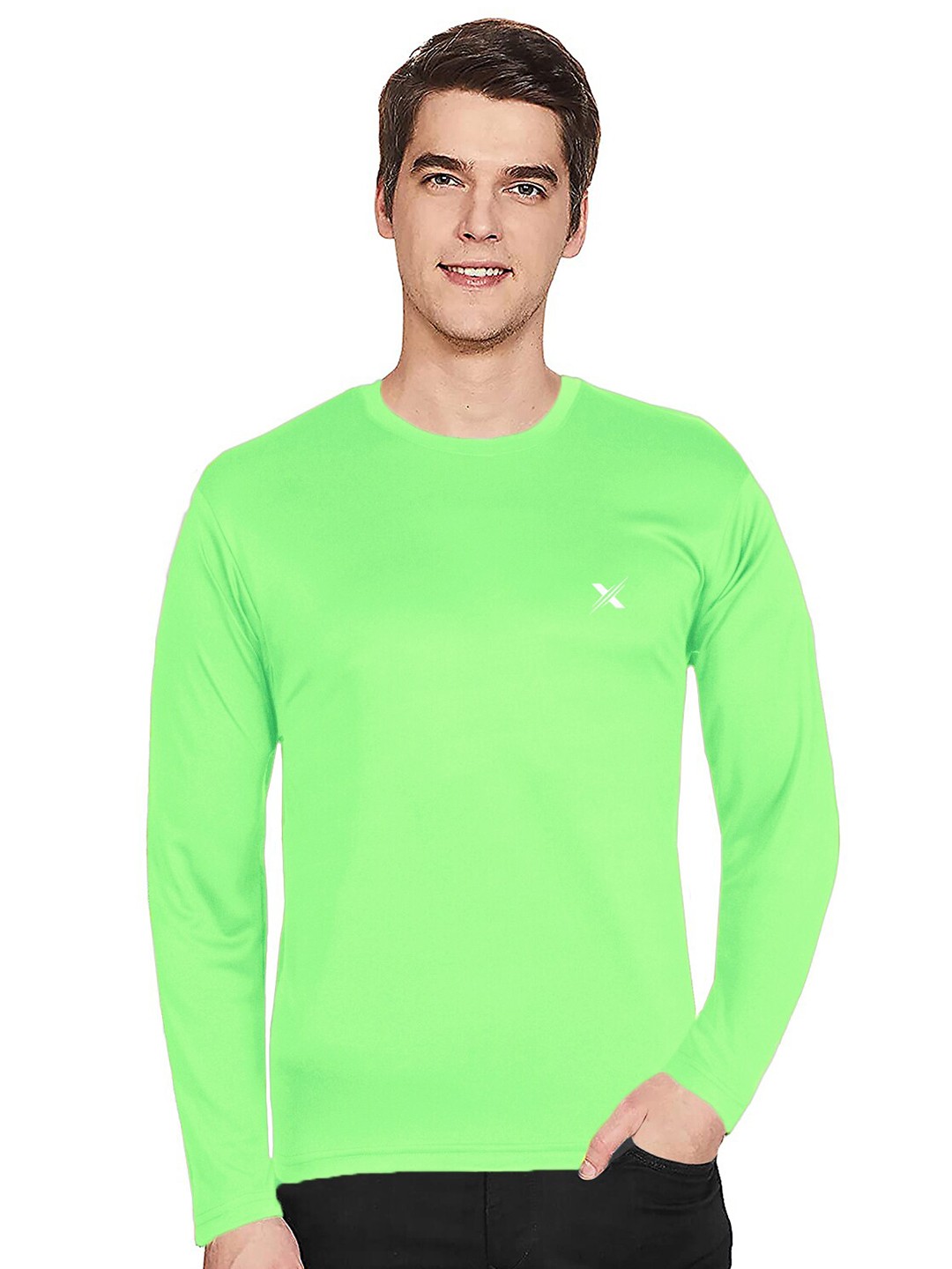 

FTX Round Neck Long Sleeved T-Shirt, Green