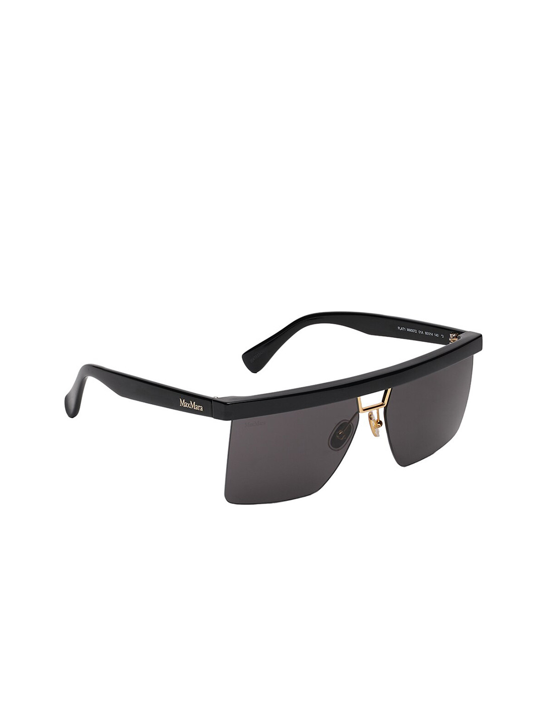 

Max Mara Women Square Sunglasses With UV Protected Lens MM0072 01A, Black